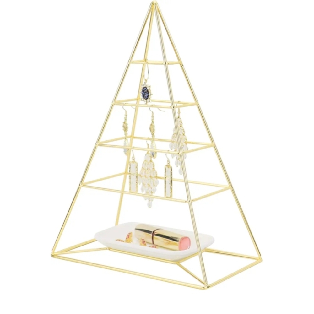 New Gold Pyramid Jewelry Organizer